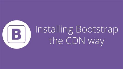 bootsrap cdn